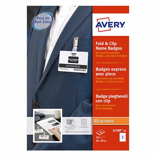 Avery Card Name Badges