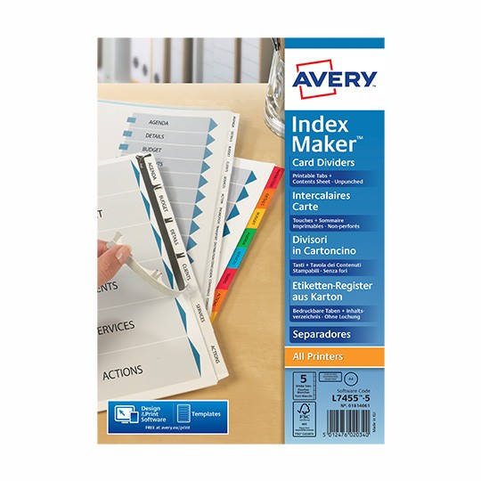 Avery Indexing Dividers