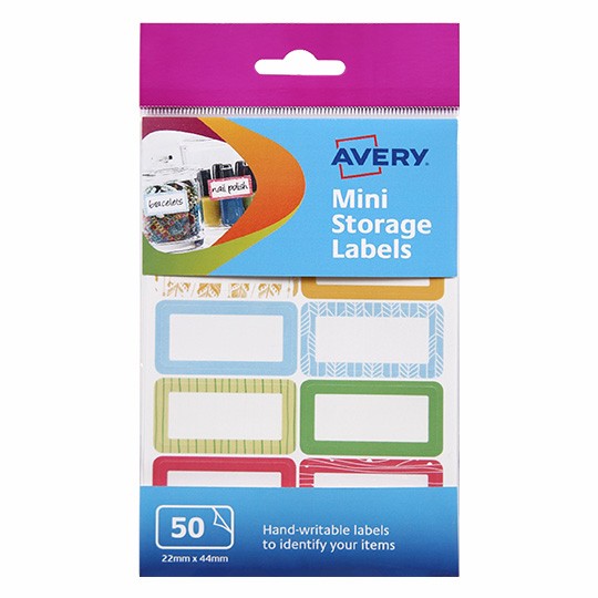 Avery removable kitchen labels