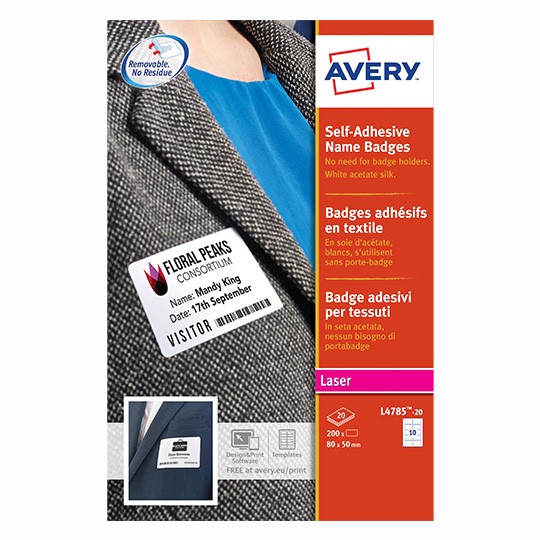 Avery Self-adhesive Name Badges