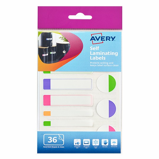 Avery Self-Laminating Labels