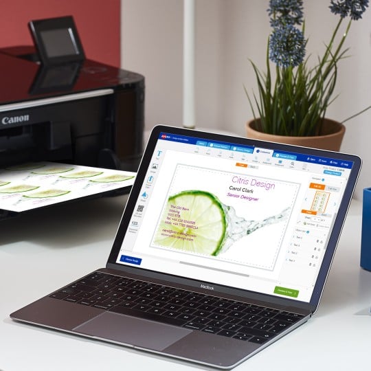Avery Design & Print Software - Customise Screen