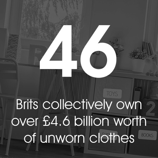 Brits collectively own over £4.6 billion worth of unworn clothes