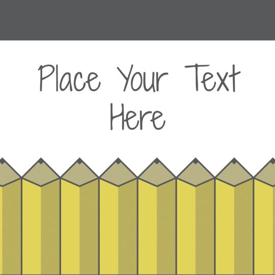 Avery pencils template design