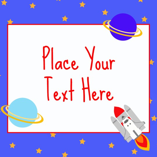 Avery planets template design