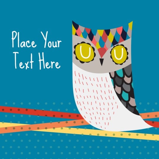 Avery owl template design