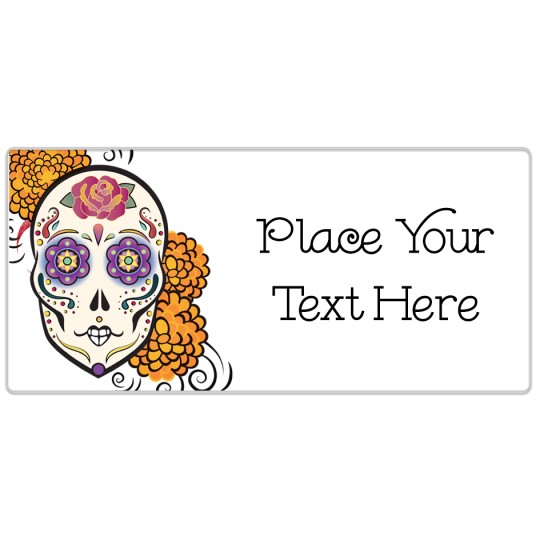 Avery Day of the Dead Halloween Template Design