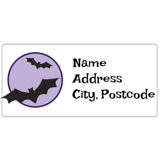 Avery Batty Halloween Template Design