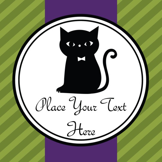 Avery Halloween Cat Template Design