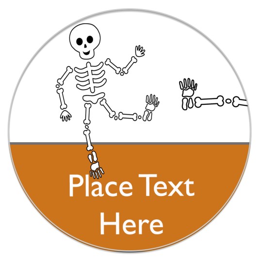 Avery Halloween Skeleton Template Design