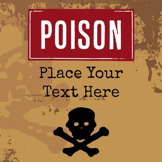 Avery Halloween Poisen Bottle Template Design