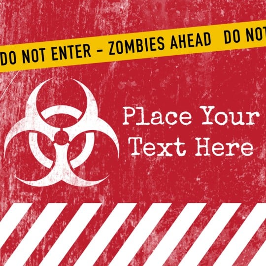 Avery Halloween Zombie Template Design