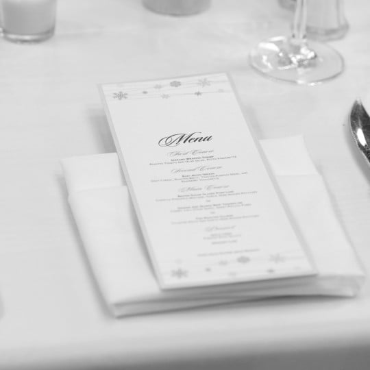 Avery personalised table menus