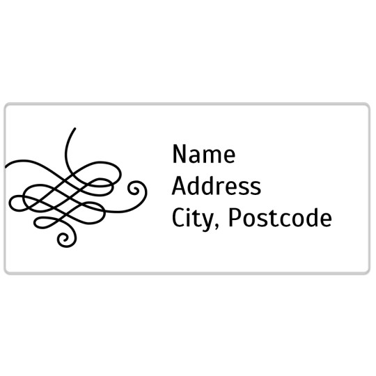 Avery address label design template for envelopes and parcels