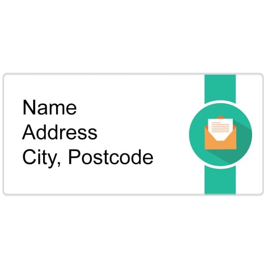 Avery address label design template for envelopes and parcels