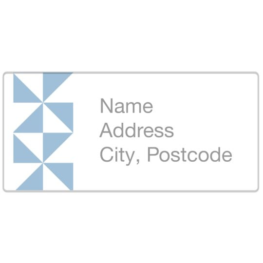 Avery address label design template for envelopes and parcels