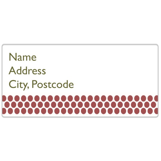 Avery address label design template for envelopes and parcels