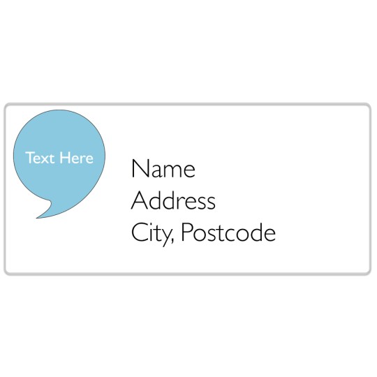 Avery address label design template for envelopes and parcels