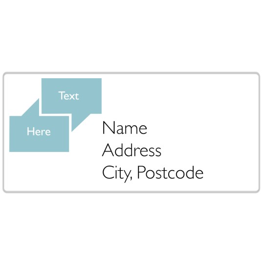 Avery address label design template for envelopes and parcels