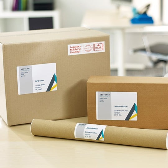 Avery address label design template for envelopes and parcels