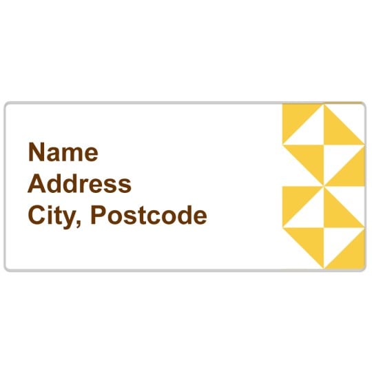 Avery address label design template for envelopes and parcels