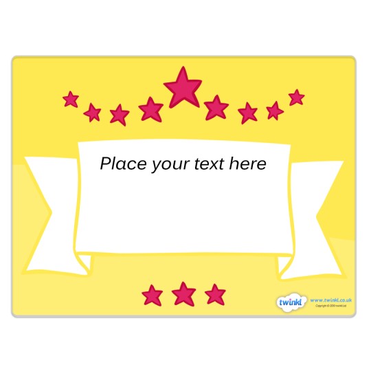 Twinkl Design Templates to use and customise with Avery Design & Print Online.