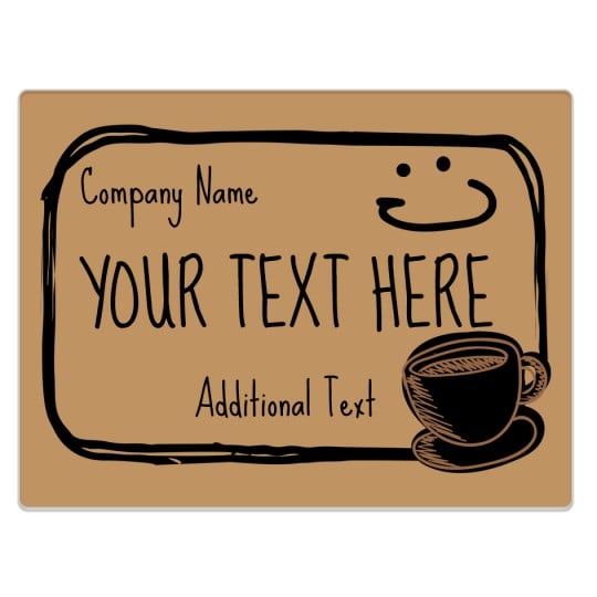 Avery Label Template with Tea Cup Design