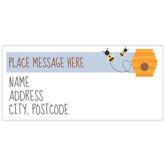 Avery Address Template with Bee Design
