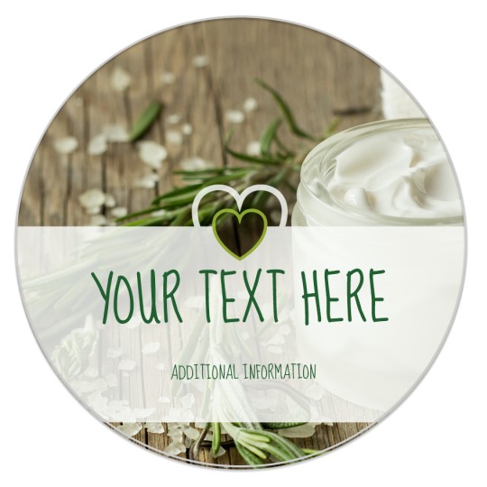 Avery Round Template with Heart Design