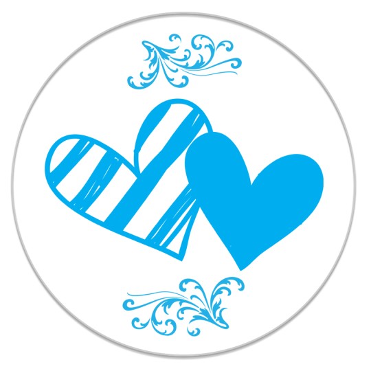 Avery Filing Label Template with a blue flourish