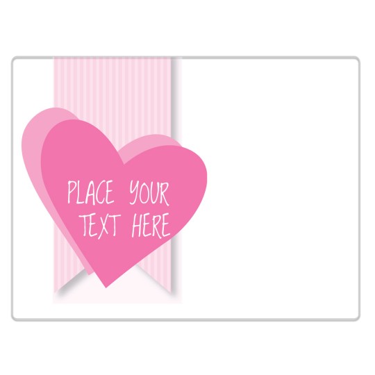 Avery Product Label template with heart design