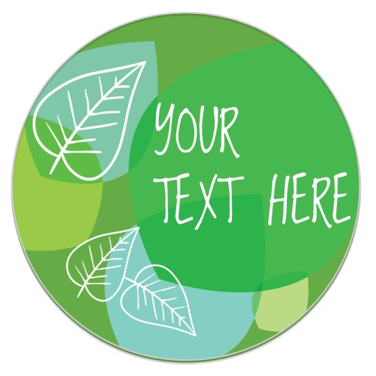 Avery Product Template with leaf design