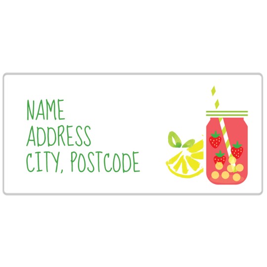 Avery Address Label template with Juice design