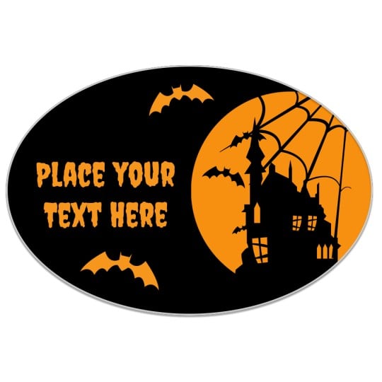 Avery Halloween Haunted House Template Design