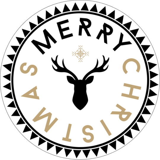 Christmas Deer Avery Template designs for Christmas
