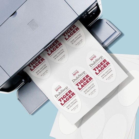 Blank Oval Labels