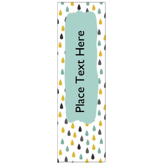 This Avery Filing label Raindrop design helps you organise beautifully