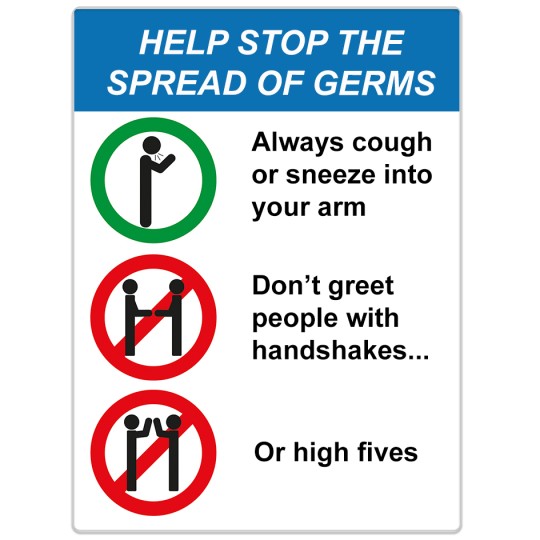 Avery Template Stop Germs Spreading Sign