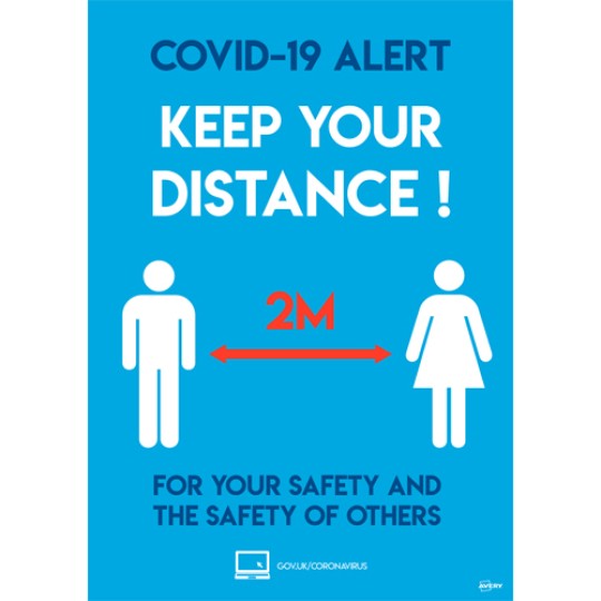 Covid 19 Signs Posters Avery
