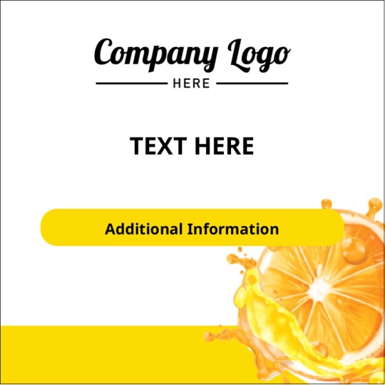 Avery Fresh Lemon Hand Sanitiser Design Template