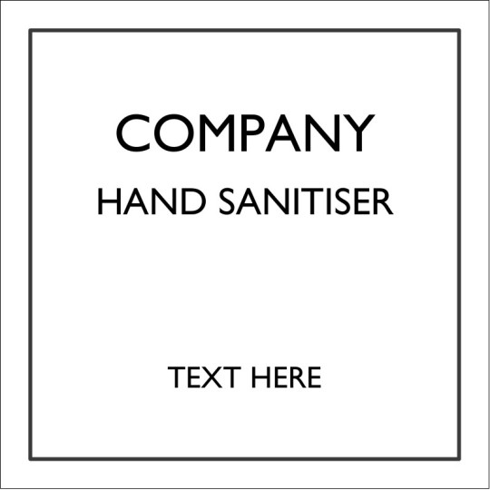 Avery Minimalist Hand Sanitiser Design Template