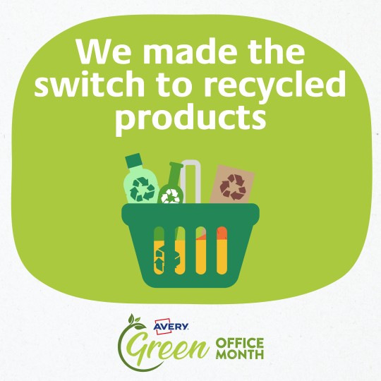 GOM_Social Media squares_We made the switch to recycled products
