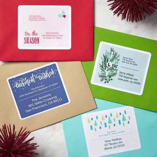 Avery Template designs for Christmas