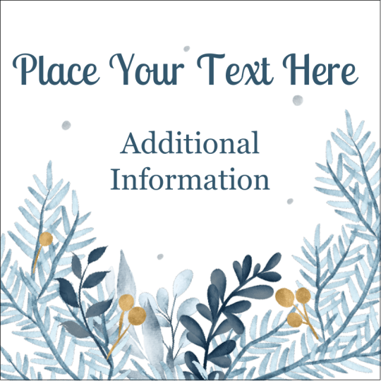Avery Winter bouquet Christmas template