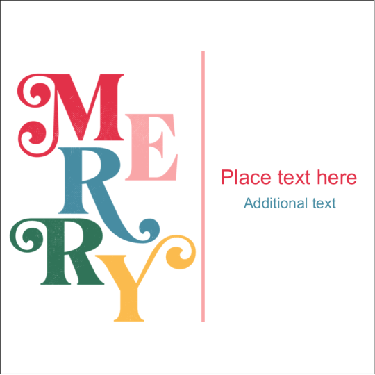 Colourful Christmas Template for Avery labels