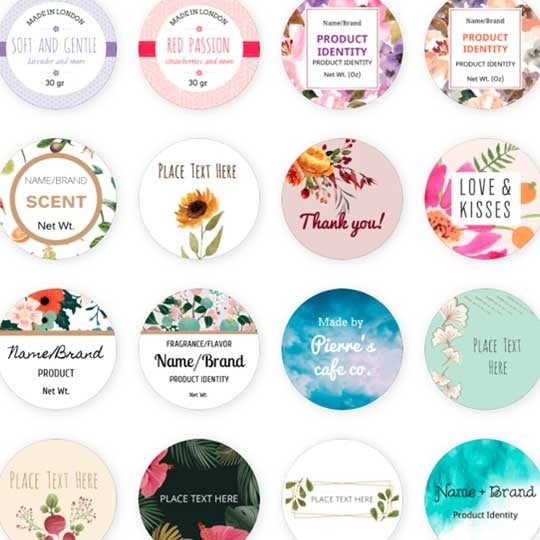 Free designs for labels and stickers