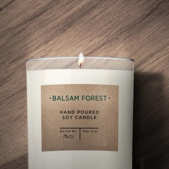 Brown Kraft Paper Candle Label