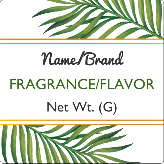 Avery Fern Product Label design template