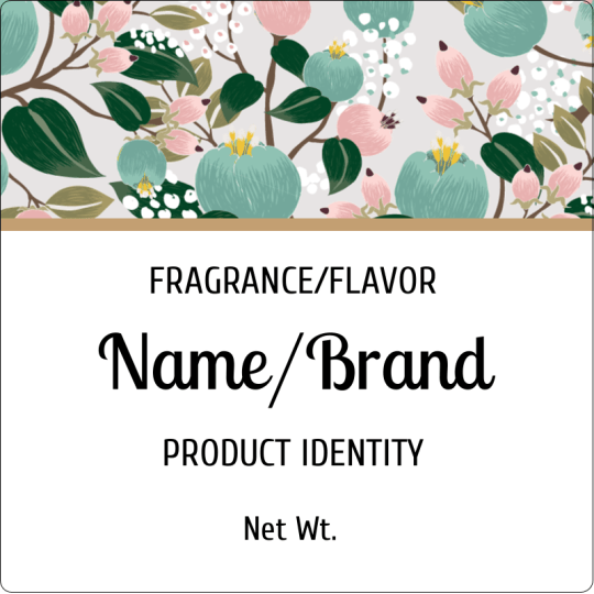 Avery floral product label template