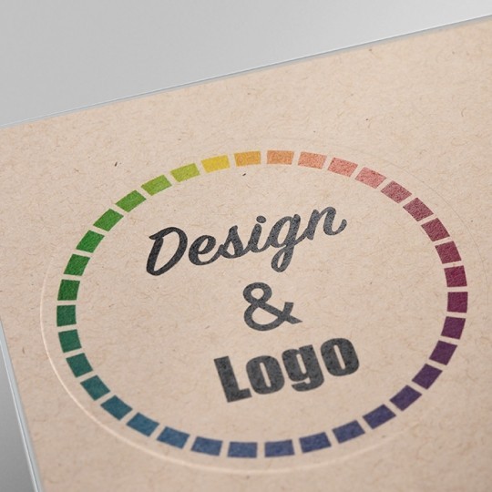 labels material brown kraft paper